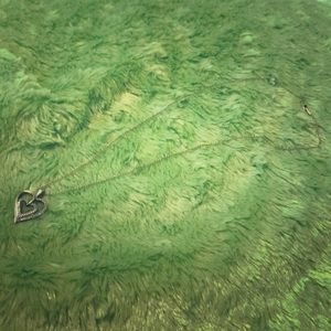 Real Gold Necklace with Double Heart Pendant